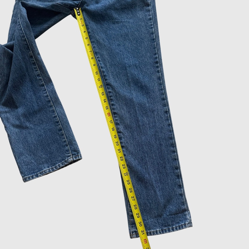 Sam & Libby Vintage 90s High Waisted Straight Leg Blue Mom Jeans Sz 8 Grunge - Picture 8 of 13